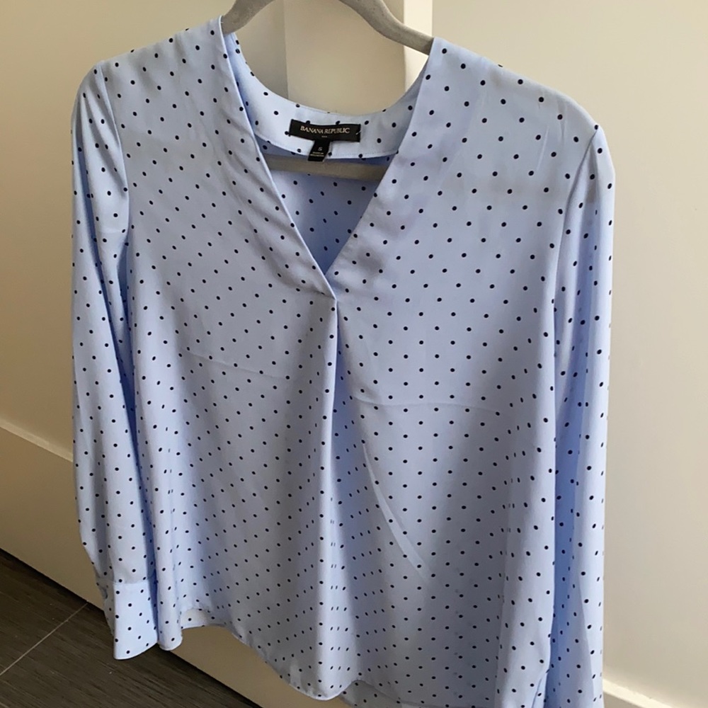 Banana Republic polka dotted blouse